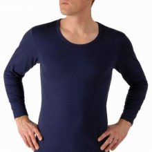 Blancheporte Thermo tričko, 100% bavlna, sada 2 ks námořnická modrá 77/84 (S)