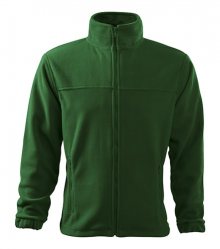 Pánská fleecová mikina Jacket - Lahvově zelená | L