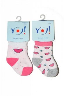 YO! SKF Baby Girls Frotte 0-9 m Ponožky 0-3 misięcy mix barva-mix vzor