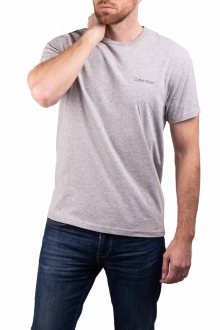 Calvin Klein šedé pánské tričko S/S Crew Neck - L