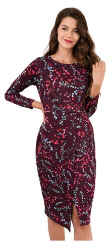 Closet London Dámské šaty Closet Draped Front Wrap Dress Maroon S