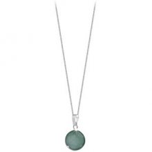 Decadorn Stříbrný náhrdelník se zeleným jaspisem