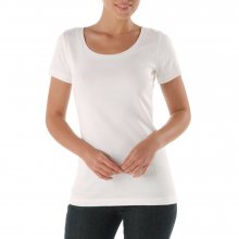 Blancheporte Jednobarevné tričko s krátkými rukávy bílá 34/36