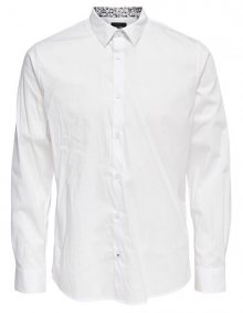 ONLY&SONS Pánská košile ONSENRICO LS STRETCH SHIRT White S