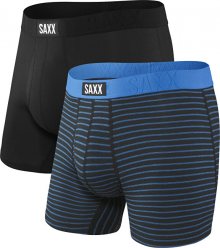SAXX Sada pánských boxerek UNDERCOVER BOX BR FLY 2PK black/skipper stripe M