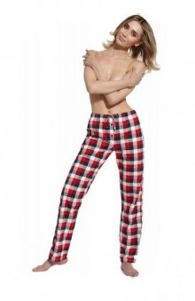 Cornette 690 pyžamové kalhoty, malinová barva XXL malinová