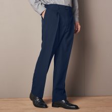 Blancheporte Kalhoty s nastavitelným pasem, polyester námořnická modrá 42