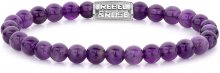 Rebel&Rose Korálkový náramek Purple Rain RR-60053-S 16,5 cm - S