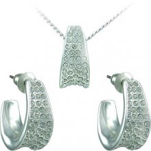 MHM Souprava šperků Leona Crystal 34106 (náušnice, řetízek, přívěsek)