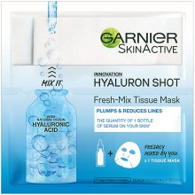 Garnier Textilní maska s kyselinou hyaluronovou pro hydratovanou a vypnutou pleť (Fresh Mix Tissue Mask) 33 g