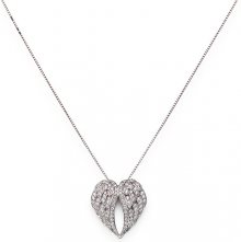 Amen Originální stříbrný náhrdelník se zirkony Angels CLWH3