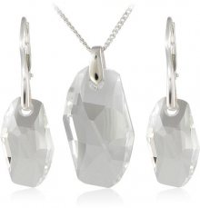 MHM Souprava šperků Meteor Crystal 34183 (náušnice, řetízek, přívěsek)