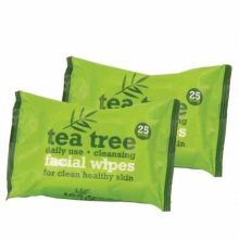 XPel Čistící ubrousky Tea Tree (Facial Wipes) 2x25 ks