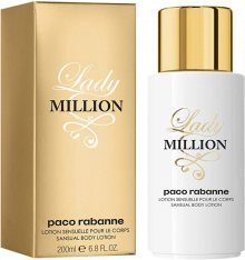 Paco Rabanne Lady Million - tělové mléko 200 ml