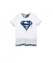 Superman Logo Pánské tričko L grafitová (tmavě šedá)