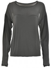 Deha Dámské triko Long Sleeve T-shirt D63350 Iron Grey L