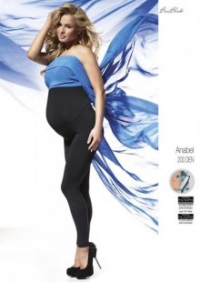 Bas Bleu Anabel těhotenské  200 den Polar Leginy 2-S black/černá