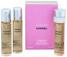 Chanel Chance - EDT - náplň (3 x 20 ml) - SLEVA - Bez celofánu, chybí cca 1ml 60 ml