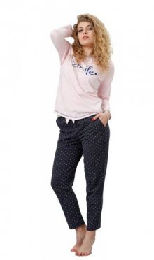 M-Max Evi 782 Dámské pyžamo M růžová