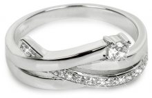 Silver Cat Stříbrný prsten se zirkony SC203 52 mm