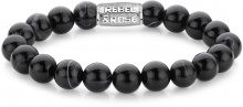 Rebel&Rose Korálkový náramek Black Velvet RR-10001-S 19 cm - L