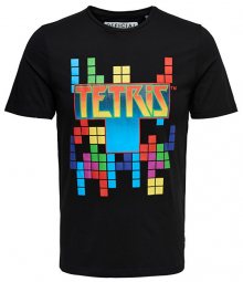 ONLY&SONS Pánské triko Luke Tetris Fitted Ss Tee Black M