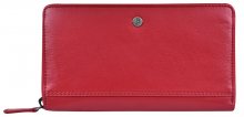 JustBag Dámská kožená peněženka 5212 Fire Red