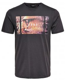ONLY&SONS Pánské triko onsBERNIE SS CAMP TEE Phantom S
