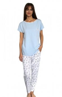 De Lafense Maribell 445 plus Dámské pyžamo 3XL modrá