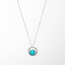 Blancheporte Stříbrný náhrdelník s přívěskem z tyrkysu stříbřitá
