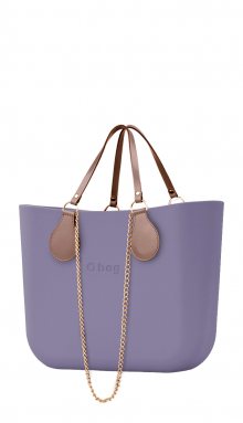 O bag  kabelka Lila s řetízkovými držadly a pudrovou koženkou