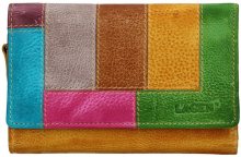 Lagen Dámská kožená peněženka LG-11/D Yellow/Multi