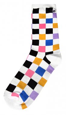 VANS Ponožky Ticker Sock Multi Check VN0A49ZDJ4E1 39-43