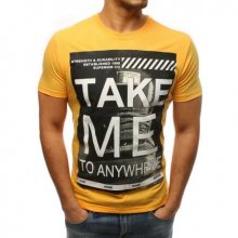 Pánské ORIGINAL tričko s potiskem žluté