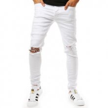 Pánské kalhoty STYLE jeansy bílé