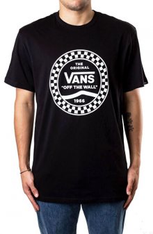VANS Pánské triko Vans Side Stripe S/S Black VN0A468VBLK1 M