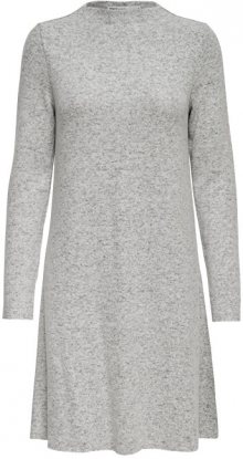 ONLY Dámské šaty ONLKLEO L/S DRESS KNT NOOS Light Grey XS