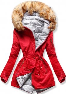 MODOVO Dámska zimní bunda B2636 červená