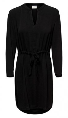Jacqueline de Yong Dámské šaty JDYPOPPY L/S BELT DRESS WVN Black 34