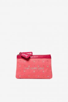 Desigual růžová kosmetická taška Mone I want more love