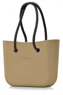 O bag kabelka Sabbia s černými dlouhými provazy