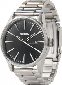 Nixon Analogové hodinky \'Sentry SS\' černá / stříbrná