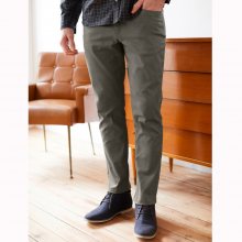 Blancheporte Rovné kalhoty s 5 kapsami, bavlna khaki 40