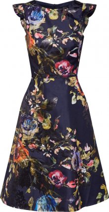 SWING Koktejlové šaty modrá / mix barev / černá