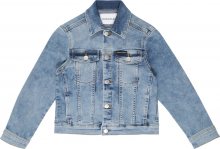 Calvin Klein Jeans Přechodná bunda modrá džínovina