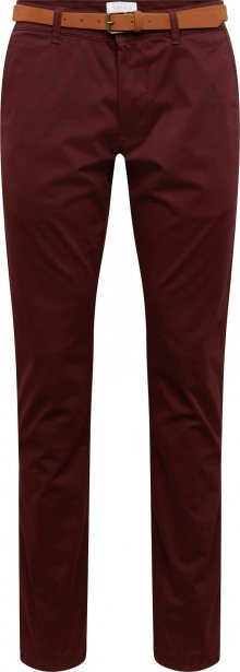 ESPRIT Chino kalhoty \'Slim\' bordó