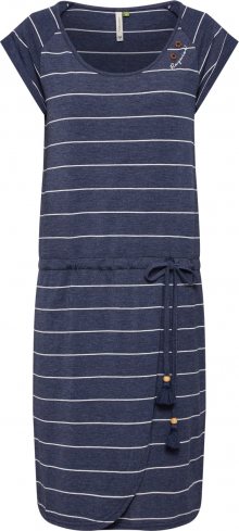 Ragwear Letní šaty \'Glitter Organic\' námořnická modř / bílá