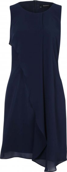 SWING Koktejlové šaty námořnická modř