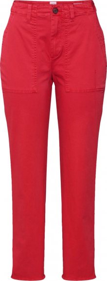 GAP Kalhoty \'GIRLFRIEND CHINO UTILITY FRAY\' červená
