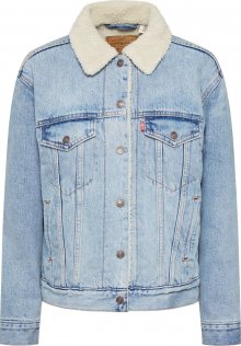LEVI\'S Přechodná bunda \'Ex-Bf Sherpa Trucker\' modrá džínovina